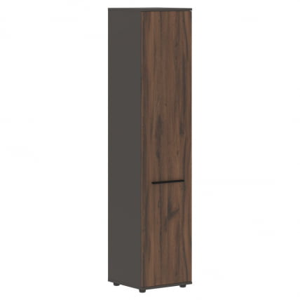 Шкаф-колонка с глухой дверью ЕДИС ЕХCС 42.1 Дуб Денвер темный Черный Мокко / EDIS EHCS_0
