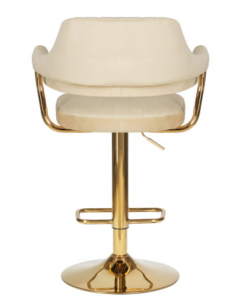 Стул барный DOBRIN CHARLY GOLD (бежевый велюр (MJ9-10))_4