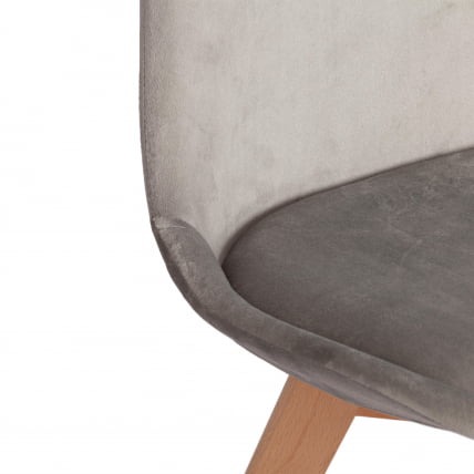 Стул TULIP SOFT (mod. 053V) дерево/пластик/вельвет, 49,5 x 54,5 x 84 см, Светло-серый (HLR 39)/натуральный_7
