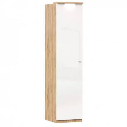 Шкаф одностворчатый Фиджи ЛД 659.224.000 Дуб Золотой Белый_0