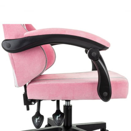Кресло компьютерное BRABIX Shooter GM-123, 2 подушки, ткань, розовое/серое_7