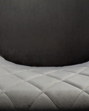 Стул обеденный ДОБРИН РОБЕРТ (черные матовые ножки, велюр В108-92 Антрацит) 2 шт / DOBRIN ROBERT V108-92_2