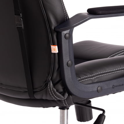 Кресло DRIVER (22) кож/зам/ткань, черный/черный , 36-6/TW-11_11