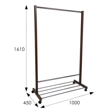 Вешалка общественная В 35Н Средне-коричневый_4