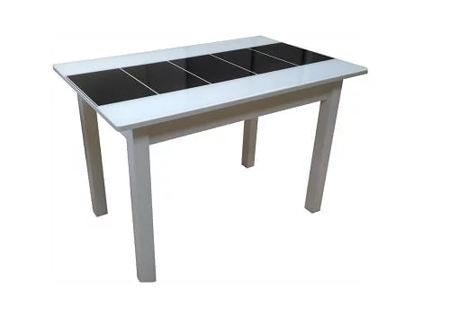 Стол обеденный Стекло прямоугольный Техно Мажор Стекло Техно белое ЛДСП белый_0