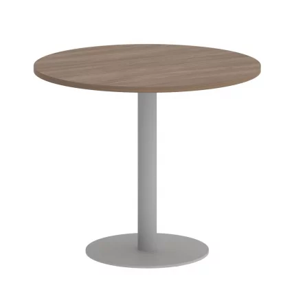 Стол журнальный круглый HOME OFFICE VR.SP-5-90.1 Дуб Аризона/Серый металл_0