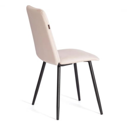 Стул обеденный Asti TREND, флок , бежевый/черный, 7, 47х54х86 см_1