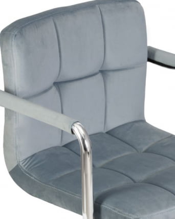 Офисное кресло для персонала DOBRIN TERRY (пудрово-голубой велюр (MJ9-74)) 2 шт_7