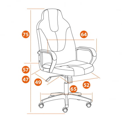 Кресло NEO 2 (22) экокожа Коричневый/бежевый 36-36/36-34_14