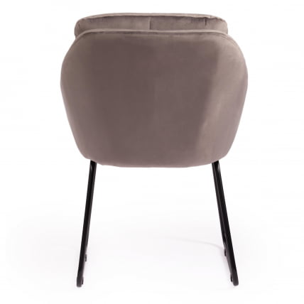 Кресло STAR (mod. CY-1919) вельвет/металл, 68 х 60 х 88 см , серый (HLR 24)/черный_4