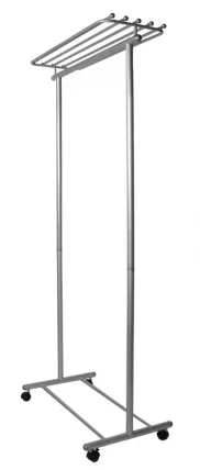 Вешалка напольная на колесах М 9 Металлик_0