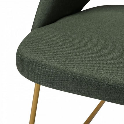Кресло Ларс темно-зеленый/Линк золото / Lars_9