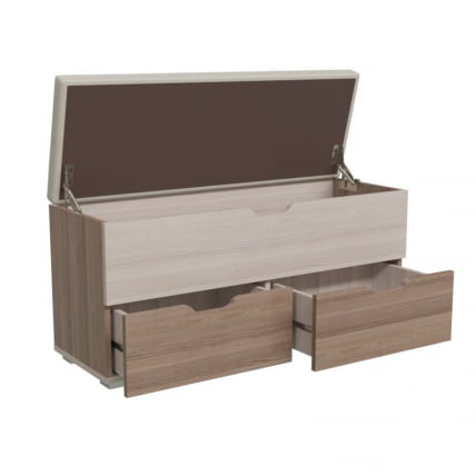 Диван в прихожую Флинт 2-4201 Ясень шимо темный/светлый_2