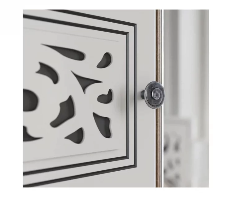 Стол туалетный Мадлен 03 Дуб сонома светлый Ясень белый Золото_3