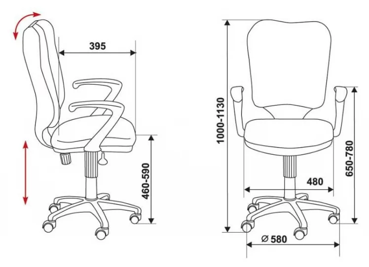 Кресло офисное Бюрократ CH-540AXSN/TW-12_10