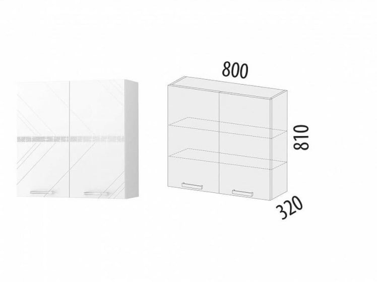 Шкаф кухонный Бьянка 102.11_1