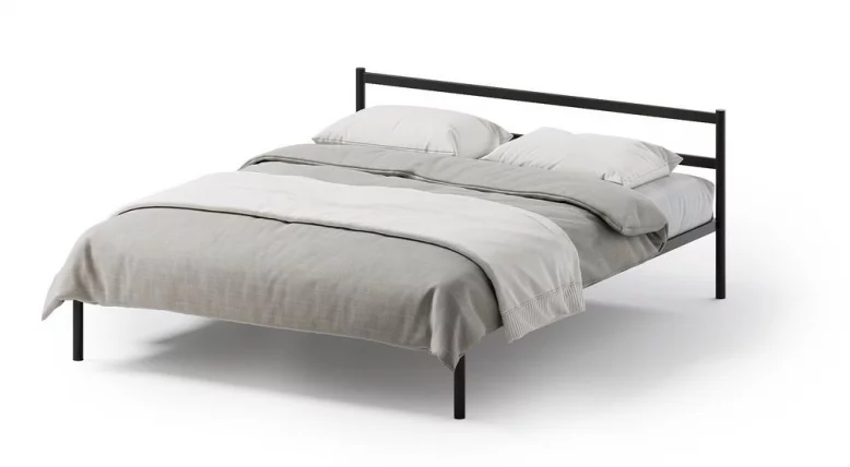 Кровать Метта 1200x2000 Черная_0