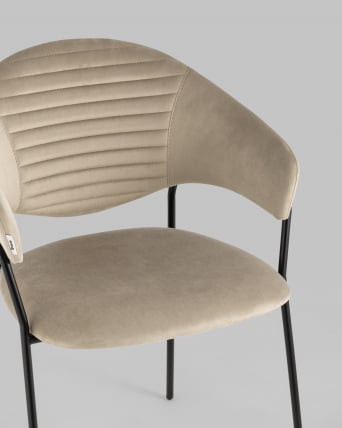 Стул Алексис велюр Капучино_7