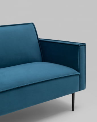 Диван прямой Кассель велюр Синий_5