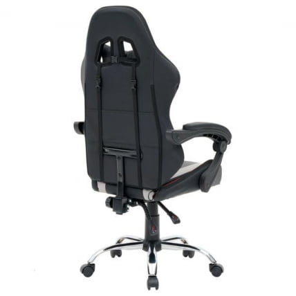 Кресло компьютерное CROMEX (КРОМЕКС) Quantum GM-155 RGB экокожа черное/красное/серое_5