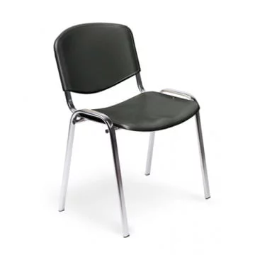 Стул ЗП_УП_ЕЧаир Рио ИЗО хром пластик черный 573682 / ZP_UP_EChair Rio_0