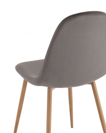 Комплект из четырех стульев Валенсия СН велюр антрацитовый 4 шт / SN_4