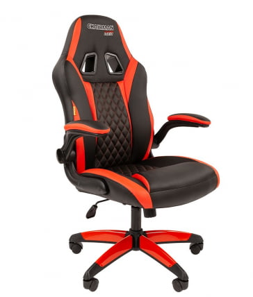 Кресло геймерское CHAIRMAN GAME 15 Черный Красный_0