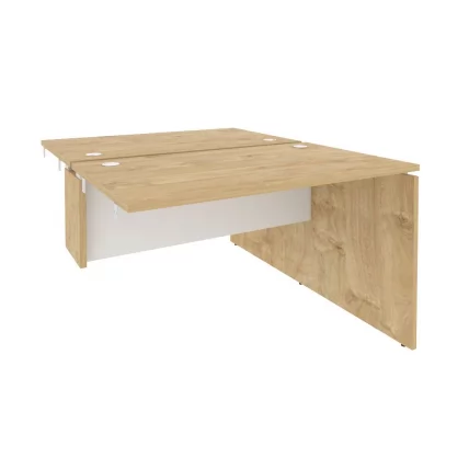 Стол-приставка двойной к опорным элементам ОНИКС О.Д.СПР-2.7 Тиквуд Светлый/Белый / ONIX O.D.SPR-2.7_0