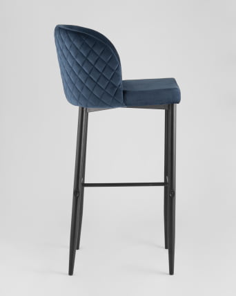 Барный стул Оскар велюр Сине-зеленый_4