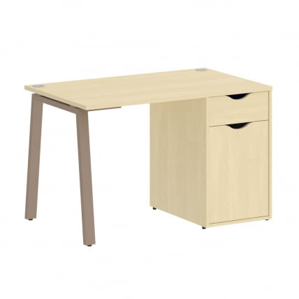 Стол письменный HOME OFFICE VR.SP-3-118.1.A Клен/Мокко металл_0