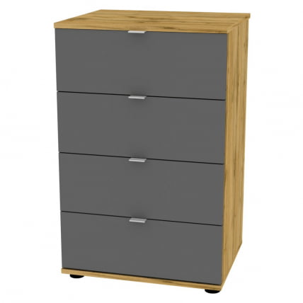 Комод Алиса(K2)856х540х459сторцевойручкой(ДВ-Графит)_0