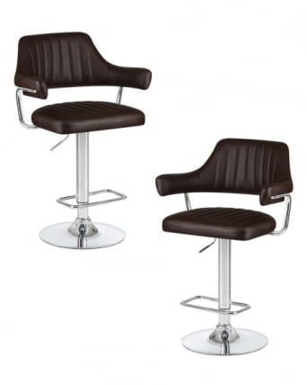 Стул барный DOBRIN CHARLY (коричневый) 2 шт_0