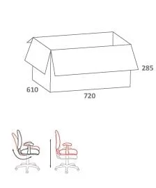 Кресло для руководителя CHAIRMAN 840 black Акрил красный/черный_5