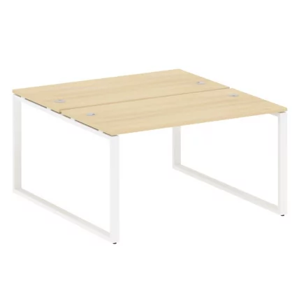 Рабочая станция на О-образном м/к Metal System БО.РАС-СП-2.3 Акация лорка/белый_0