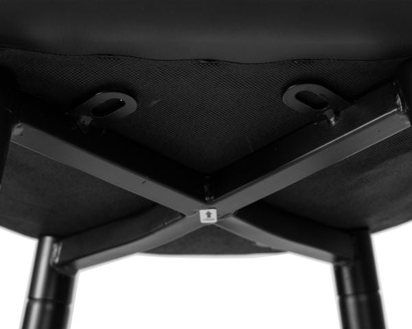 Стул барный DOBRIN NICOLE (черные матовые ножки, черная экокожа (P-01)) 2 шт_8