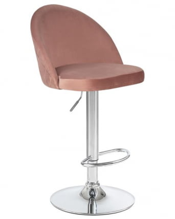 Стул барный DOBRIN MILANA (пудрово-розовый велюр (MJ9-32)) 2 шт_2