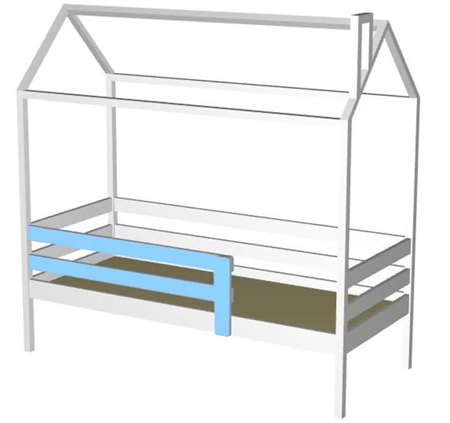 Кровать-домик RooRoom кд-3Р Розовый_1