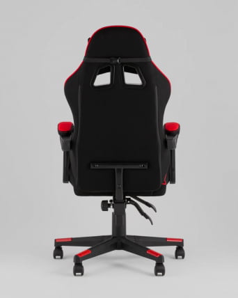 Кресло спортивное TopChairs Shadow ткань черно-красный_4