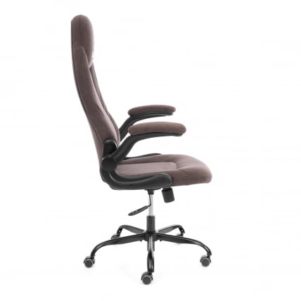 Кресло геймерское BAZUKA metalBL велюр, коричневый, 6_1