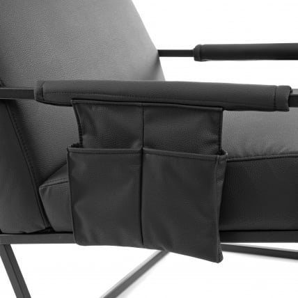 Кресло Charli LUX/Чарли Люкс экокожа , Sharp Черный, 70х80х82 см_5