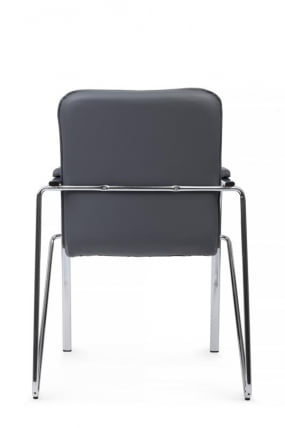 Стул Самба с мягкими подлокотниками СМБ-01Х Хром гальв. Серый / SMB-01H_3