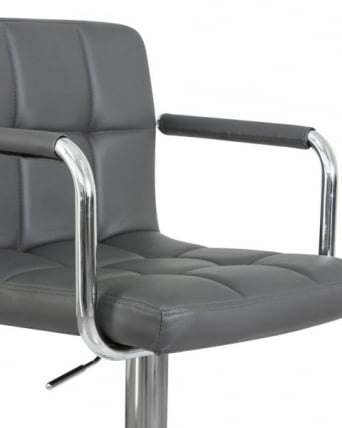 Стул барный ДОБРИН КРУГЕР АРМ (серый) 2 шт / DOBRIN KRUGER ARM_7