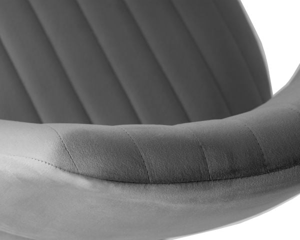 Стул барный DOBRIN CHARLY BLACK (серый велюр (MJ9-75)) 2 шт_8
