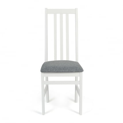 Стул SWEDEN / 1 шт. в упаковке Многослойная фанера, 40*42*98 см, white, ткань темно-серая (150)_1