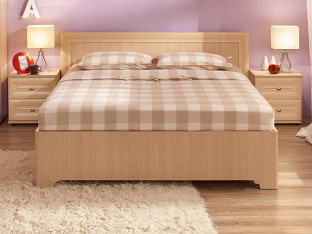 Кровать (1600) Анкона 2 Дуб отбеленный (спальня)_0