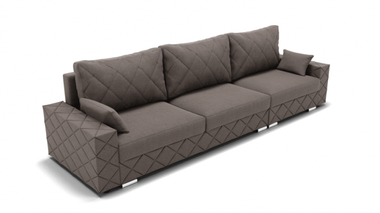 Диван Мартин-2 угол левый/правый (ЗР) Цвет фасада: Серо коричневый; Тип: Левый/правый; Материал фасада: Металл/Велюр_0