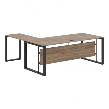 Стол с боковой приставкой ENIO ECT 2019 Кария Пальмира/Антрацит_0