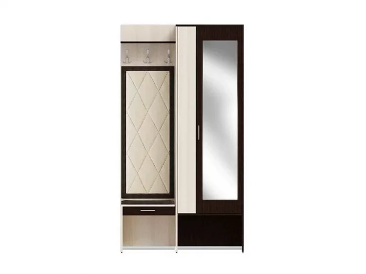 Прихожая Ольга 4 Ясень шимо светлый Венге_1