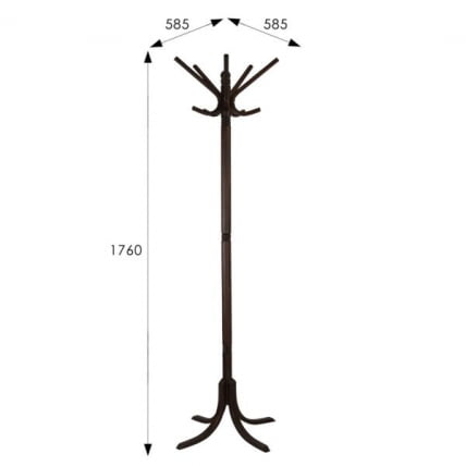 Вешалка напольная В 8Н Венге_8