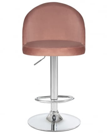 Стул барный DOBRIN MILANA (пудрово-розовый велюр (MJ9-32)) 2 шт_6